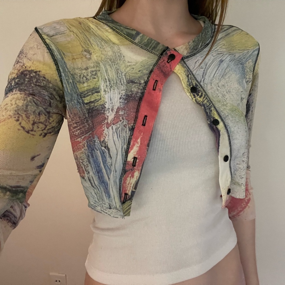Artsy Mesh Cardigan